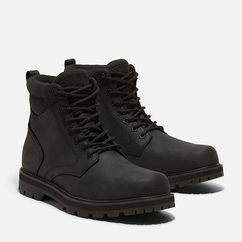 TIMBERLAND MEN'S 9.5 BRITTON ROAD MID LACE UP WATERPROOF FULL GRAIN BOOT BLK NIB